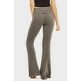 thumbnail image 4 of MOPAS Women Fold-Over High Waisted Flared Bottom Bootcut Basic Workout Pants, 4 of 4