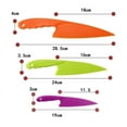 thumbnail image 3 of Topboutique 6 Pcs Kitchen Safety Knives for Kids, Children's Cooking Knives Firm Grip, Serrated Edges for Vegetables, Fruits, Salad, Cake (Green Blue Yellow), 3 of 8