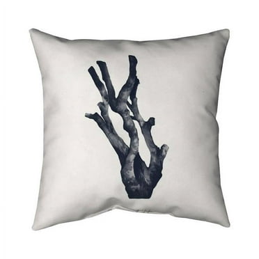 Begin Home Decor 5543-2020-CO55-1 20 x 20 in. Montipora Digitata Coral-Double Sided Print Indoor Pillow Cover