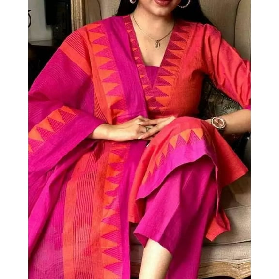 Indian Designer Salwar Suit Kurti Women Bollywood Tunic Kurta Pant Dupatta Set 36