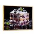 thumbnail image 2 of Designart "Delectable Blueberry Cake I" Food & Beverage Floater Framed Wall Decor, 2 of 7