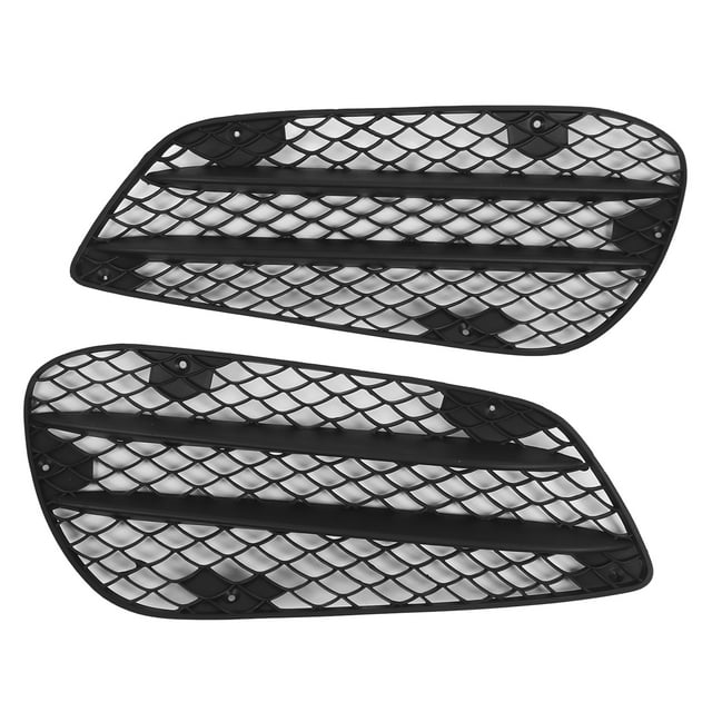 Par de rejillas de repuesto para faros antiniebla delanteros izquierdo y derecho, color negro, para Mercedes-Benz Clase E W212 AMGLine 2013-2015