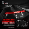 thumbnail image 2 of Mzs Funda Para Motocicleta – Protección Impermeable Para Todo Tipo De Clima Al Aire Libre, Se Adapta A Hasta 104 Pulgadas Xxl Compatible Con Bicicletas De Turismo Choppers Cruiser – Reflectante Noctur, 2 of 5