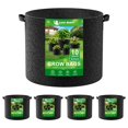 thumbnail image 1 of Bolsas de tela para cultivo Land Guard, 10 galones (38 litros), paquete de 4, negras, 1 of 7