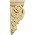 thumbnail image 3 of Ekena Millwork 8"W x 6 1/2"D x 15"H Large Farmingdale Acanthus Corbel, Alder, 3 of 4