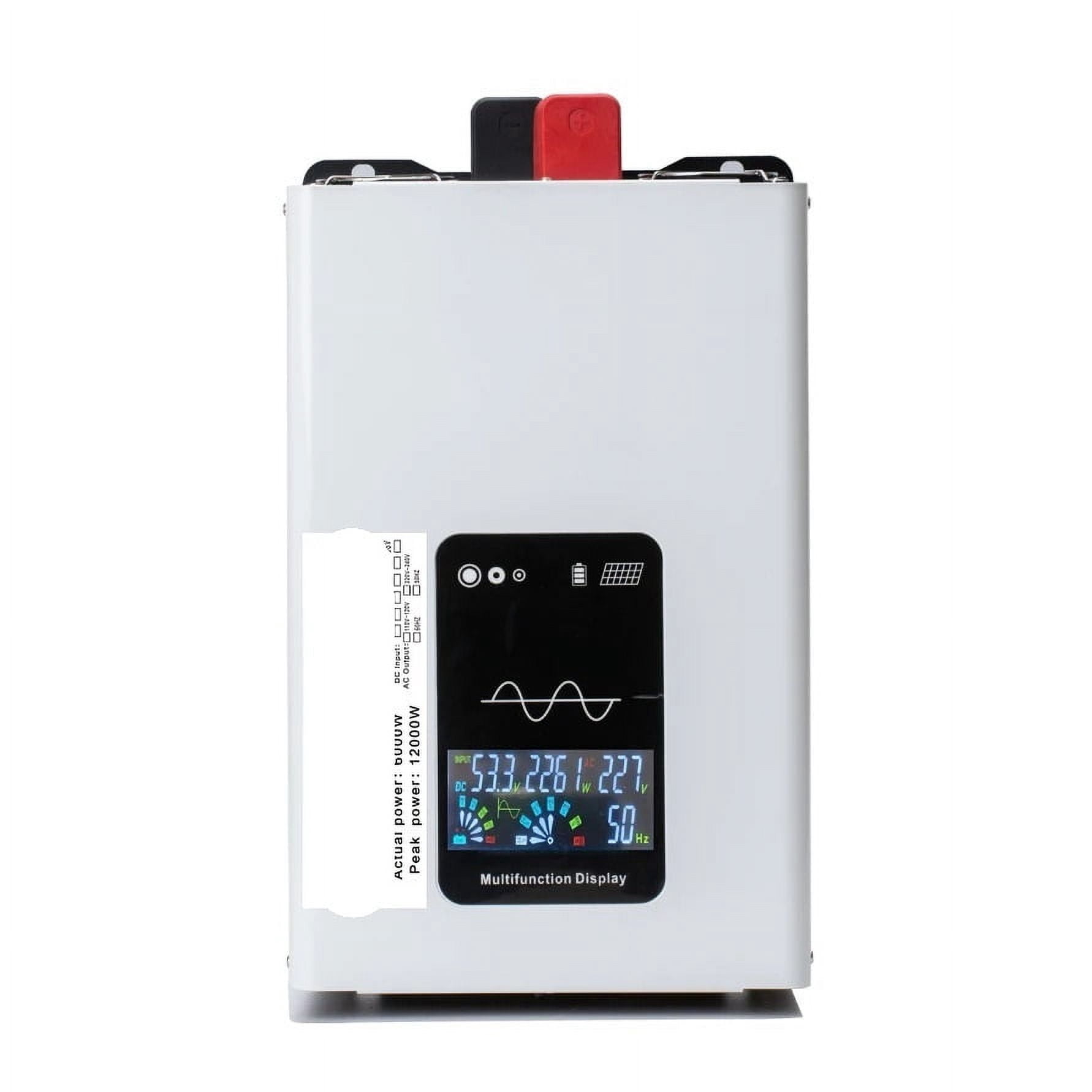 5000W 10000W Pure Sine Wave Inverter Power 12V 24V 48V 60V 72V Converter Solar Car Inverters Off Grid Wall-mounted ,Protect Your Appliances