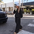 thumbnail image 6 of SUNBS Two Piece Sets for Women Matching Outfit Fall Hoodies Wide Leg Sweatpants Casual Lounge Sweatsuit Set, 6 of 9