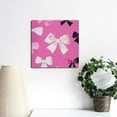 thumbnail image 4 of Fenyluxe Bows Wall Decor for Bedroom and Kitchen, Fashion Artwork for Mother's Day, Ready to Hang Home Room Decoration 12x12in, 4 of 6
