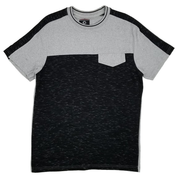 Akademiks Mens Heather Gray Black Short Sleeve Crew Neck T-Shirt Medium