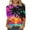 Purple Plus Size Blouse for Women_u, variant on CYMMPU 3/4 Sleeve Blouses for Women Dressy Casual Tunic Tops Fall Fashion Shirts Flower Printed Round Neck Spring Tops Loose Fit Pleated Dressy T-Shirts Purple M
