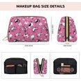 thumbnail image 2 of funny dog Makeup Bag, Large Capacity Travel Cosmetic Bag for Women Girls- Travel Toiletry Bag Leather Portable Waterproof Makeup Case Organizer with Handle, 2 of 4