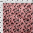 thumbnail image 3 of oneOone Cotton Cambric Pink Fabric Tropical Tree Sewing Material Print Fabric By The Yard 56 Inch Wide, 3 of 4