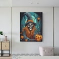 thumbnail image 6 of Kdxio Cartoon Pumpkin Skull Pattern Canvas Wall Art 12x16 Inches - Waterproof HD Print Solid Wood Frame for Living Room & Bathroom,Vertical, 6 of 8