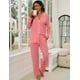 thumbnail image 2 of Conjunto de pijama ZMJ camisa de manga larga y pantalones de pijama Pink Hearts S, 2 of 7