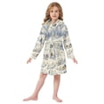 thumbnail image 6 of FORMRS Kids Bathrobe Unisex Hooded Robe Toddler Pajamas Sleepwear, Size 2-3T, Snowy Mountains, 6 of 7