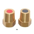thumbnail image 4 of Guardoinrt 2x Yellow Battery Pole Adapter M8 M6 Battery Terminal Adapters Brass Connector M6, 4 of 6