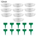thumbnail image 2 of 10Pcs Plastic Home Garden Flower Pot Plant Labels Tags Planter Tray Saucers, 2 of 8