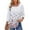 F-Dandelion, variant on UVN Women Summer Blouses 3/4 Sleeves Loose Fit Shirts Ladies Pleated Crew Neck Tunic Tops