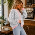 thumbnail image 5 of Stralyhd Cardigan Sweaters for Women Button Up Long Sleeve Casual Cardigans Knit Trendy Crew Neck Sweater Cozy Loose Fit Spring Fall Outfits White XL, 5 of 6