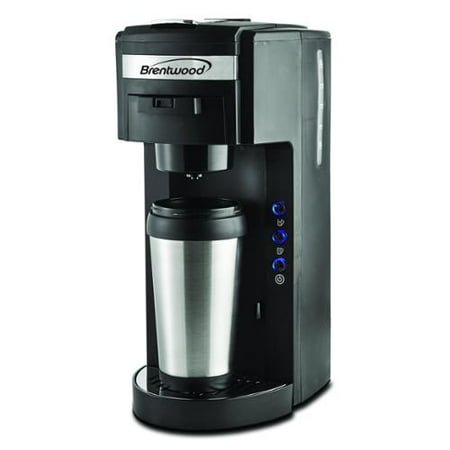 Brentwood TS-114 K-cup and Soft Pod Compatible Single Serve Coffee Maker with Mug - Walmart.com