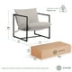 thumbnail image 2 of Silla de Metal Zinus Aidan con Cojines de Memory Foam Color Beige, 2 of 7