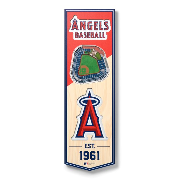 Angels 6'' x 19'' 3D StadiumView Banner
