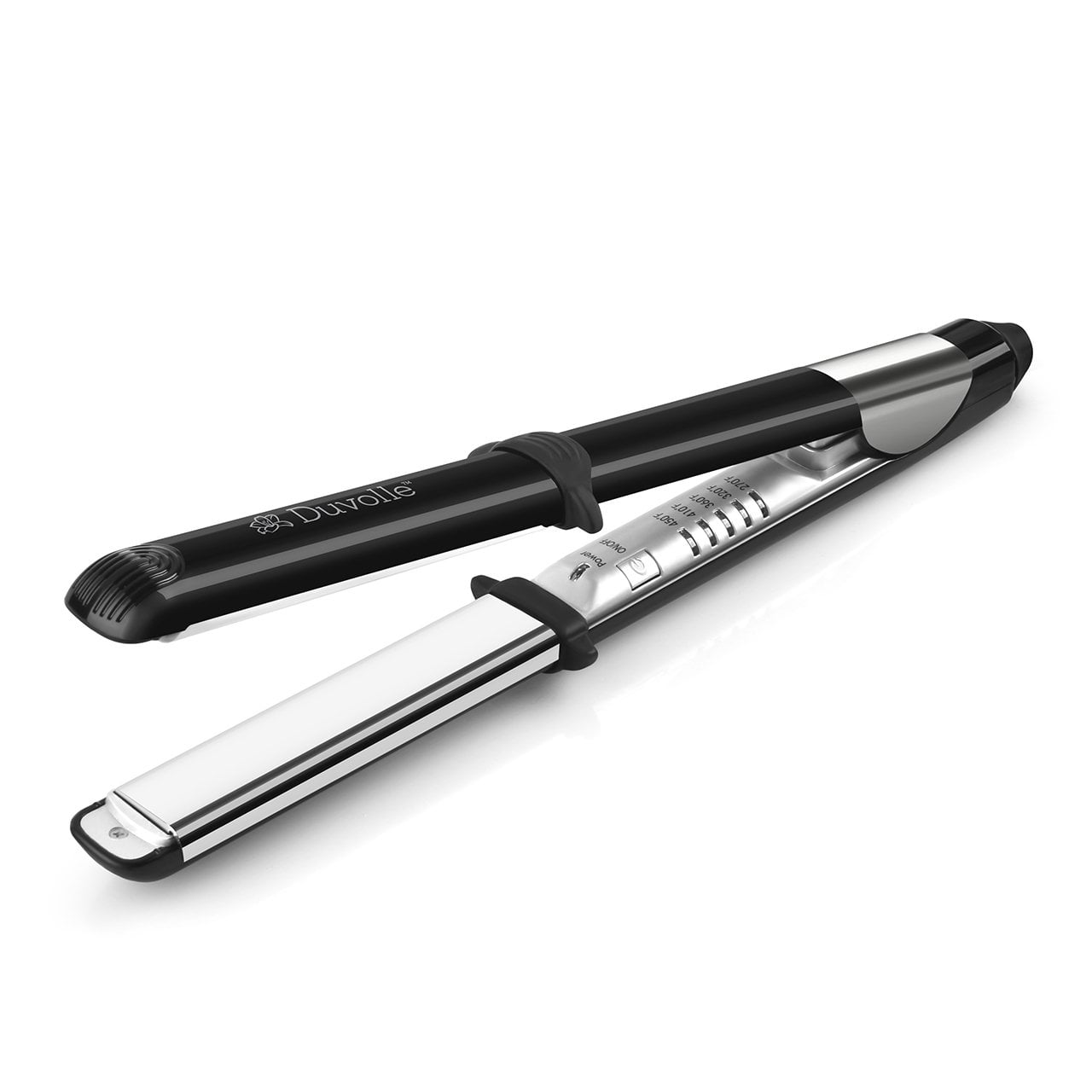 Flat iron clearance with curved plates