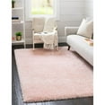 thumbnail image 7 of Infinity Collection Solid Shag Area Rug by Rugs.com ‚Äì Pink 3' 3" x 5' 3" High-Pile Plush Shag Rug Perfect for Entryways, Bedrooms, Living Rooms and More, 7 of 7