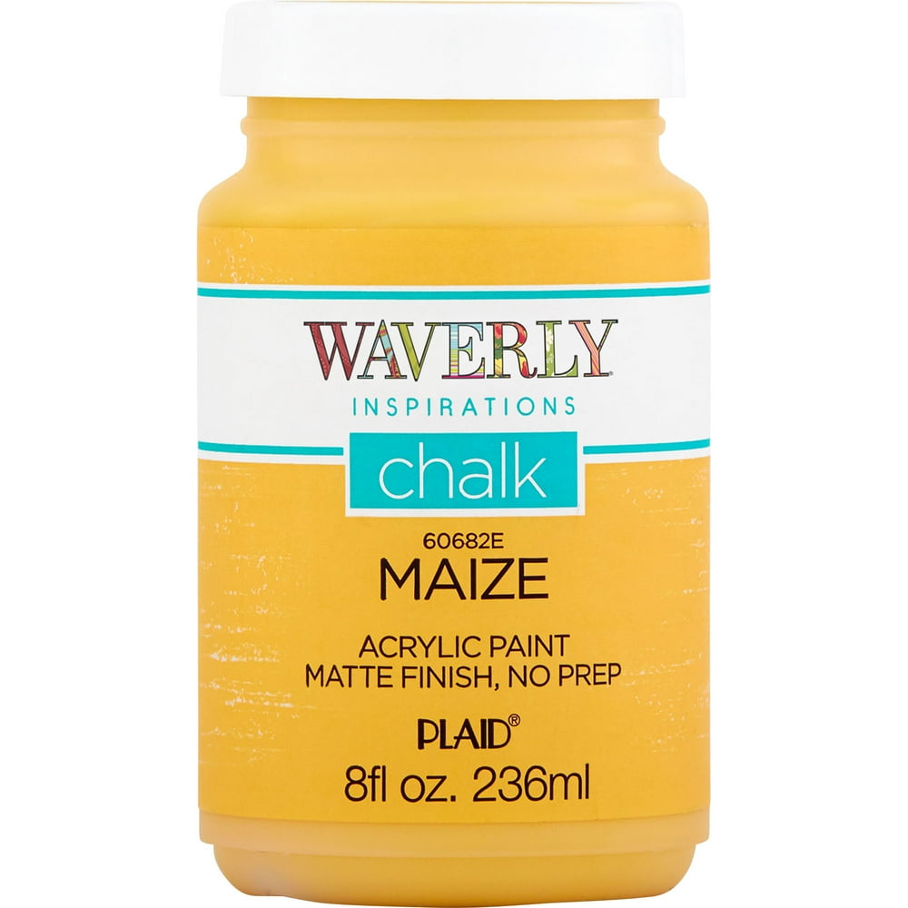Waverly Inspirations 60682E Chalk Paint, Ultra Matte, Maize, 8 fl oz