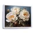 thumbnail image 2 of Designart "Poetic Elegance In Peony Petals" Peonies Floater Framed Canvas Prints, 2 of 5