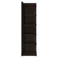 thumbnail image 3 of Coaster 6-Shelf Transitional Wood Corner Bookcase in Cappuccino, 3 of 7
