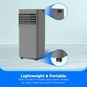 Midea 6,000 BTU Portable Air Conditioner with Wi‑Fi, 2‑Speed, 250 Sq Ft Coverage, Gray