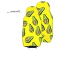thumbnail image 6 of XMXT 2Pcs Car Seat Cover Decor Protector, Avocado Pattern Yellow Front Seat Covers for Cars SUVs, Universal Fit, 6 of 9