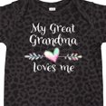 thumbnail image 4 of Inktastic My Great Grandma Loves Me Heart Great Grandchild Boys or Girls Baby Bodysuit, 4 of 5