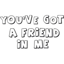 You've Got A Friend In Me Toy Story Cartoon Characters Wall Decors Sticker Art Design Decal Girls Boys Kids Room Bedroom Nursery Kindergarten Home Decor Stickers Wall Art Vinyl Decoration (40x35 inch)