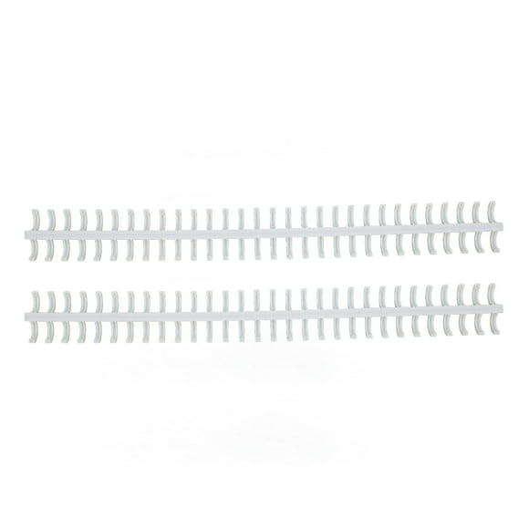 Binding Strip, 10mm 65 Sheet Holdable 30 Hole Binding Comb PP Plastic For Loose Leaf Paper White