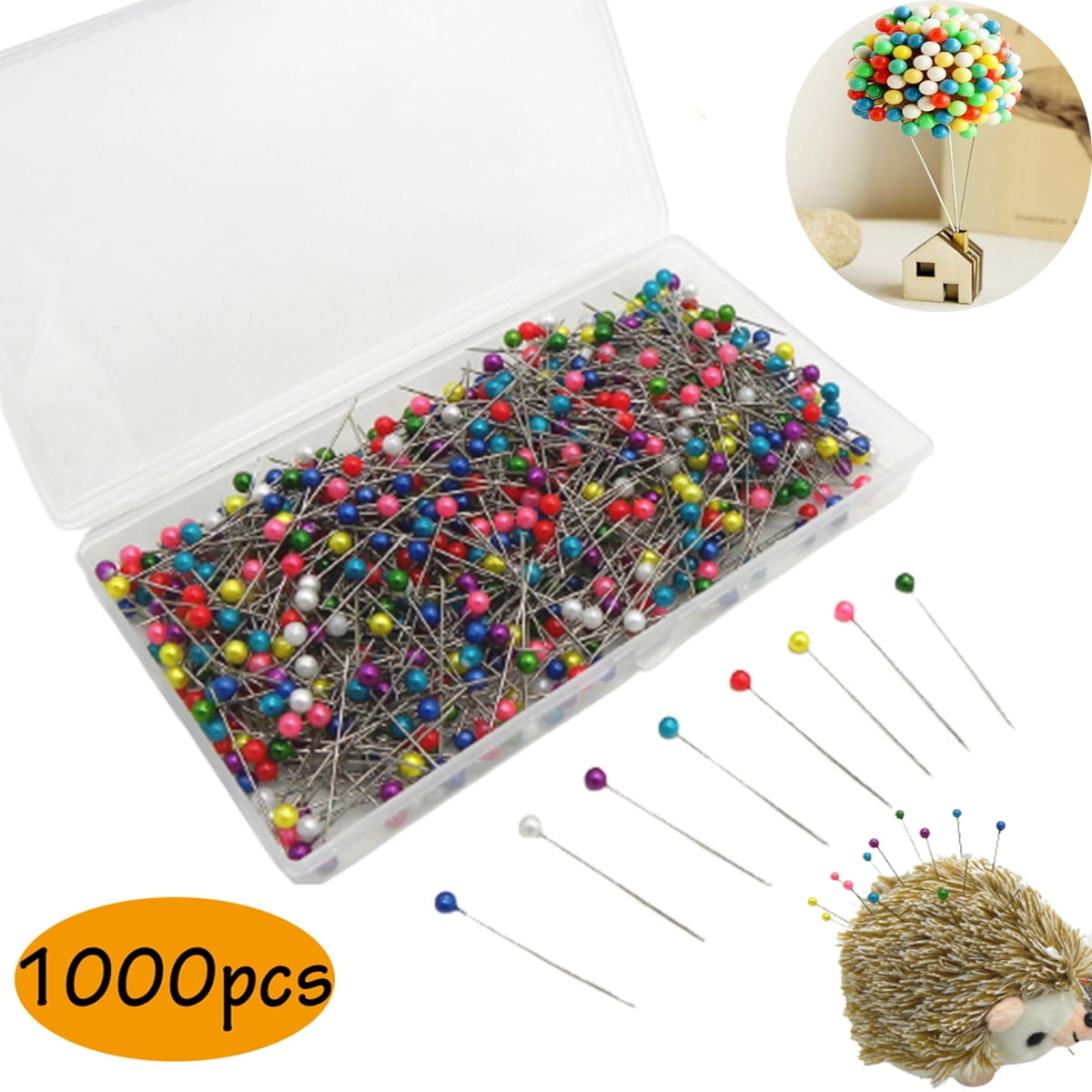 Pins Sewing Pins Straight Pins Sewing Pins for Fabric 1000pcs Straight