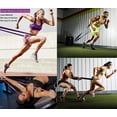 thumbnail image 2 of Elastic TPE Booty Fitness Workout Resistance Loop Bands with Carrying Case 5-Piece, 2 of 6