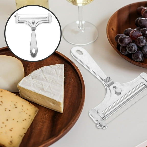 IFANLANDOR 1 Set Cheese Slicer for Block Cheese Silver Wire Cheese Cutter Restaurant Use