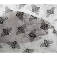 thumbnail image 5 of oneOone Viscose Chiffon Light Gray Fabric Floral & Bee Dress Material Fabric Print Fabric By The Yard 42 Inch Wide, 5 of 6