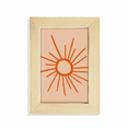 thumbnail image 1 of Sunshine Hand Painting Sun Orange Desktop Display Photo Frame Picture Art Painting 5x7 inch, 1 of 3