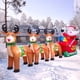 thumbnail image 3 of Nuevo árbol de Navidad de Papá Noel con arco de trineo, decoración inflable para el hogar y exteriores, luz LED, decoración para fiestas de jardín y Año Nuevo, regalos, 3 of 5