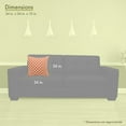 thumbnail image 3 of Majestic Home Goods Pillow 24x24 Bamboo Burnt Orange, 3 of 4