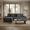 Blue Gray, variant on 105"W Modular Cloud Sofa with Ottoman,Faux Rabbit Fur Velvet Frameless Sectional Sofa Couch for Living Room,Black