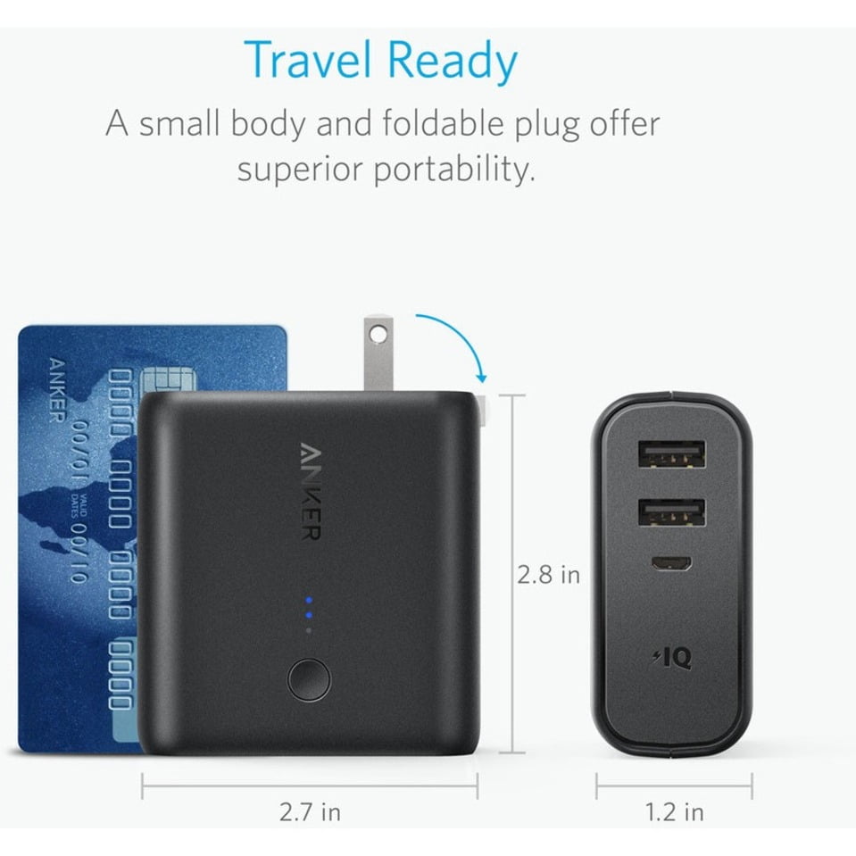 Anker PowerCore Fusion 5000 Portable Charger 2-in-1 Power Bank
