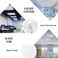 thumbnail image 5 of Grey Flower Fluorescent Light Covers, Vintage Farmhouse Boho Leaf Spring Plant Magnetic Light Covers for Ceiling Lights, Fluorescent Ceiling Shade Filters for Classroom Bedroom Office 4x2Ft x 1PCS, 5 of 8