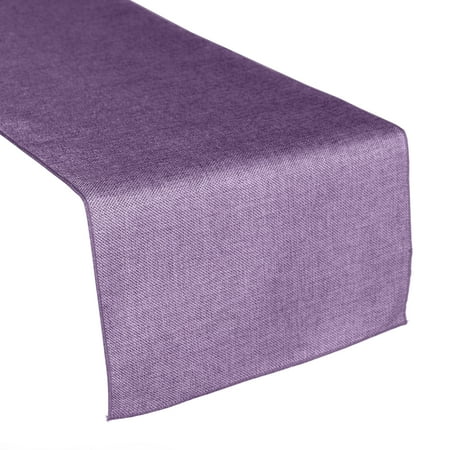 

Faux Burlap Table Runner Solid Lavender