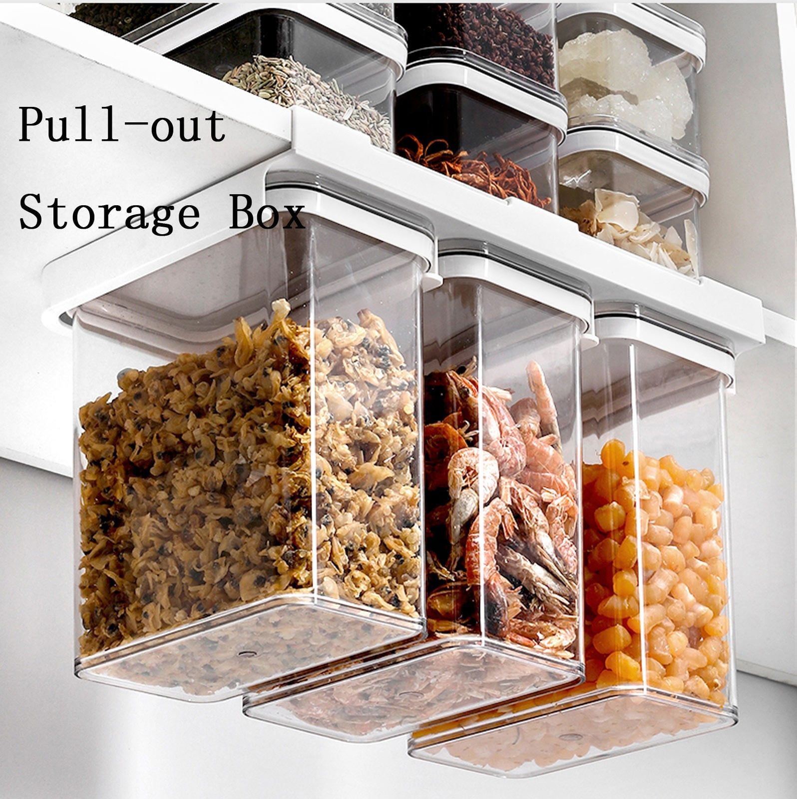 Apmemiss Whole Grain Storage Box Wallmounted Grain Plastic Kitchen