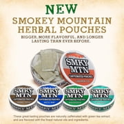 Smokey Mountain Caffeinated Pouches - Spearmint - Tobacco Free and Nicotine Free - 10 Can Box - 15 Pouches Per Can