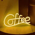 thumbnail image 4 of Washranp Neon Sign,Plastic Coffee Letter Shape LED Neon Light Battery-Powered for Coffee Bar Restaurant Wedding Wall Decor, 4 of 5